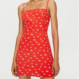 Aritzia mini dress with daisies